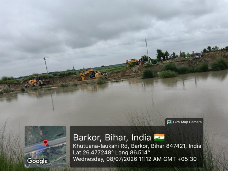 भूमि न्यूज़ की खबर और फिरोज यादव की पहल का महा-असर: पश्चिमी कोशी मुख्य नहर पर युद्धस्तर पर बचाव कार्य शुरू, कार्यपालक अभियंता की तत्परता देख किसानों ने जताया आभार